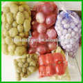 cheap plastic red poly mesh bag for garlic